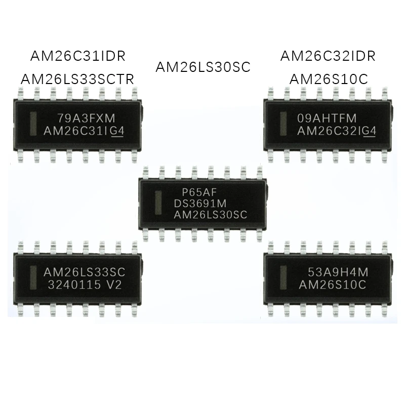 

1PCS AM26C32/AM26C31IDR AM26LS30SC AM26S10C AM26LS33SCTR