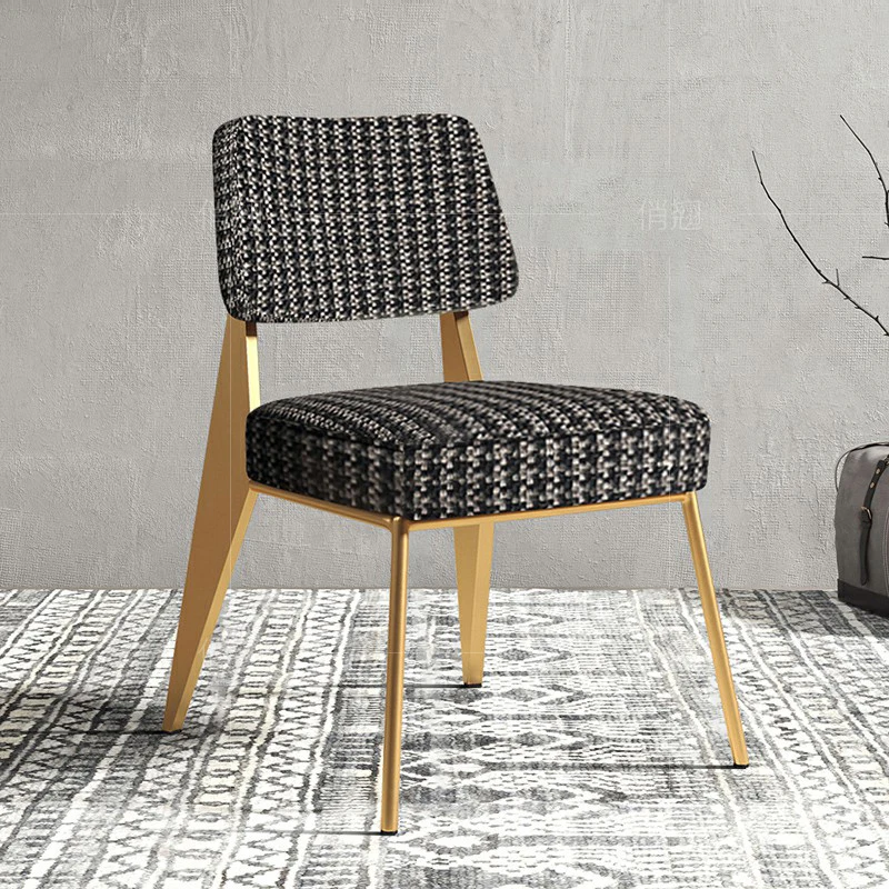 

Modern Modern NordicChair Ergonomic Backrest Velvet Dining Metal Chair Vanity Cadeiras De Jantar Outdoor Furniture LSL200YH