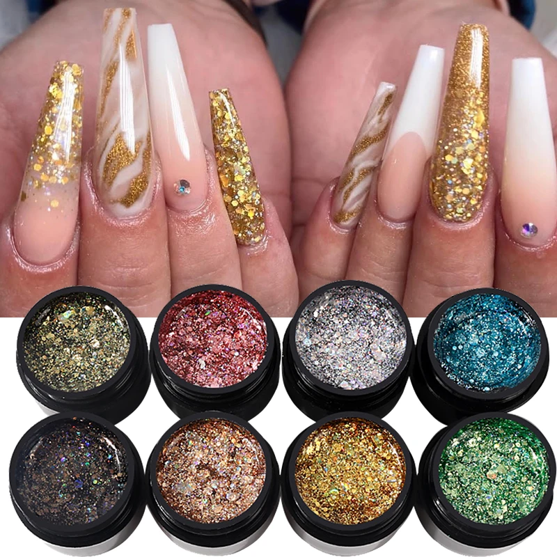 

1 шт., золотистые бриллиантовые блестки