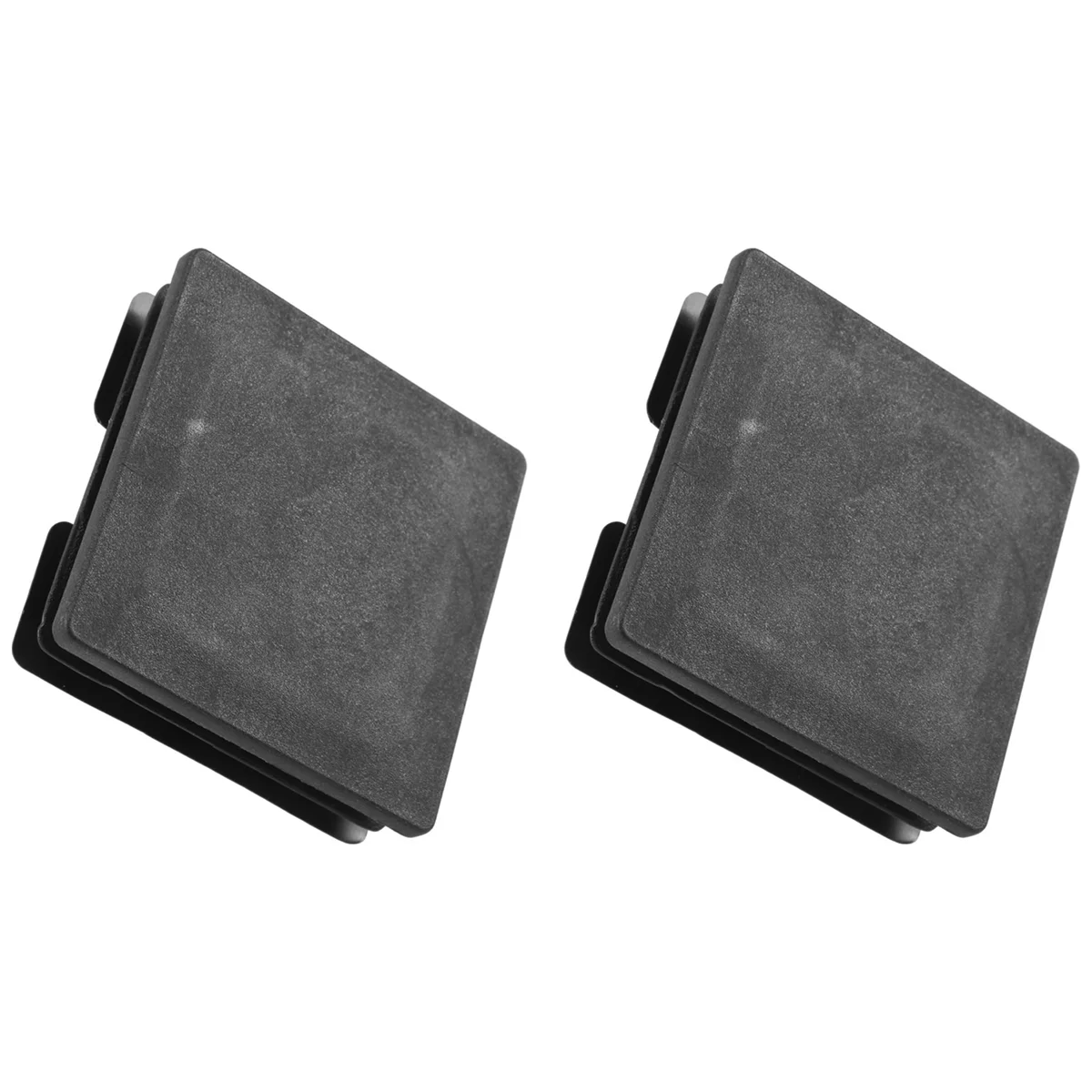 Пластиковые квадратные колпачки 75 мм x вставки для труб торцевая заглушка 2 шт.