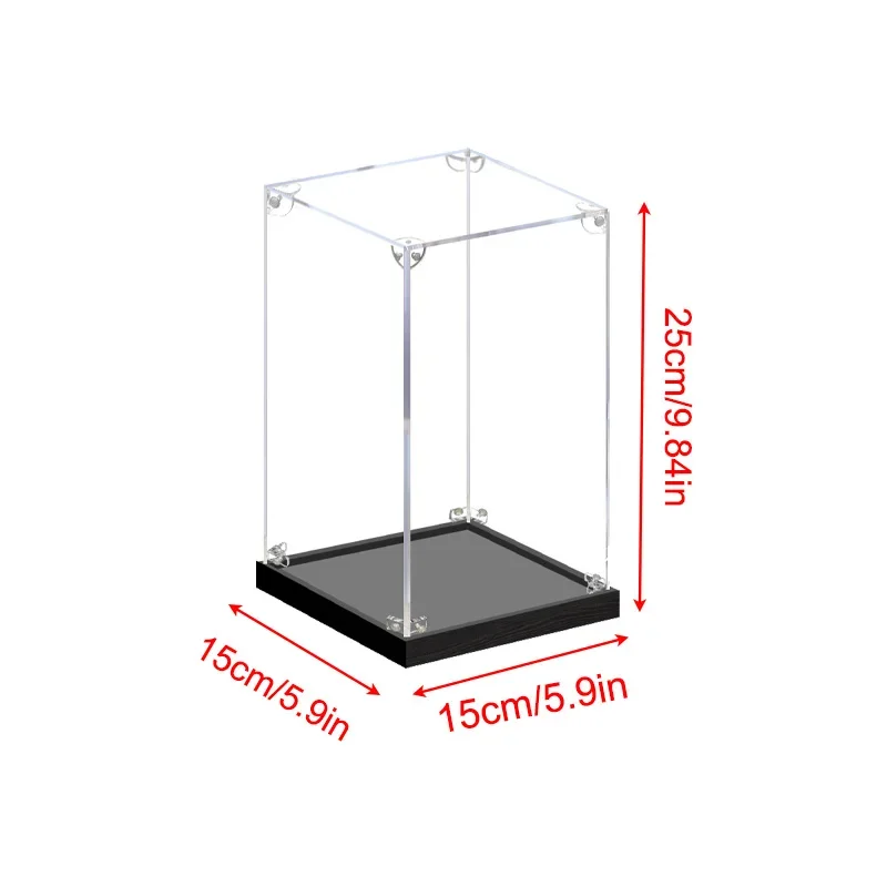 

13-размерная акриловая витрина для коллекционных предметов, сборка прозрачной акриловой коробки, защитная витрина для фигурок, организация игрушек