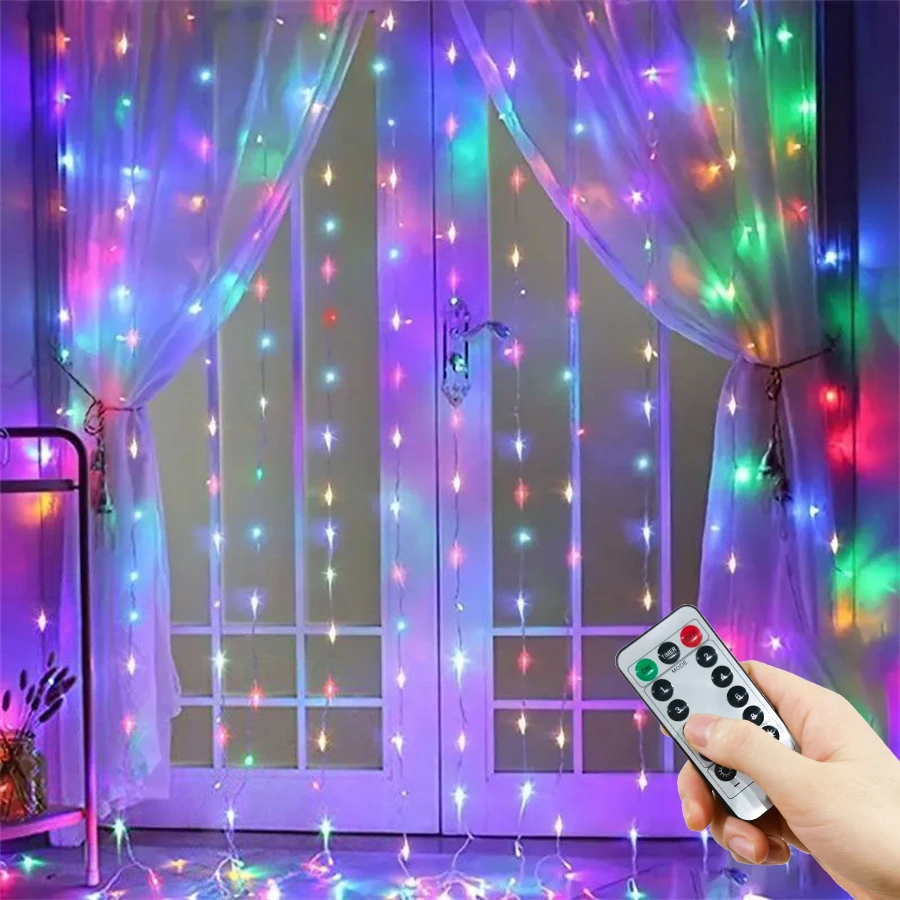

USB светодиодная гирлянда для штор 3/4/6 м