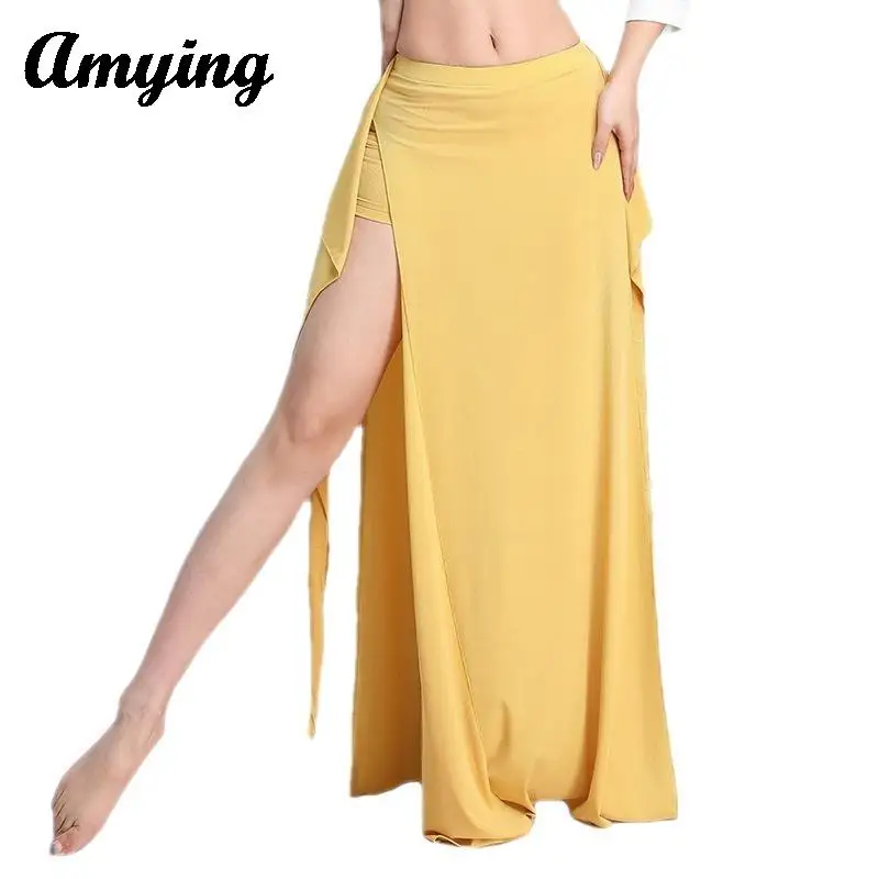 Женская сексуальная длинная юбка с разрезом для танца живота женская