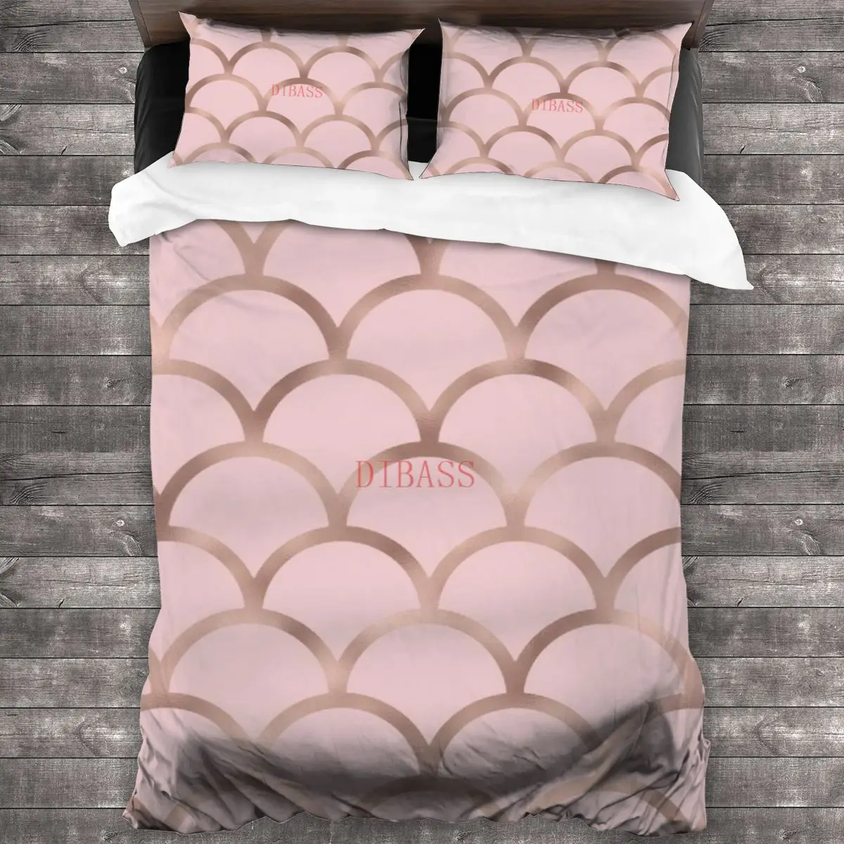 

Розовые золотые весы в виде русалки, мягкая искусственная кожа с 2 наволочками, пододеяльник с застежкой-молнией