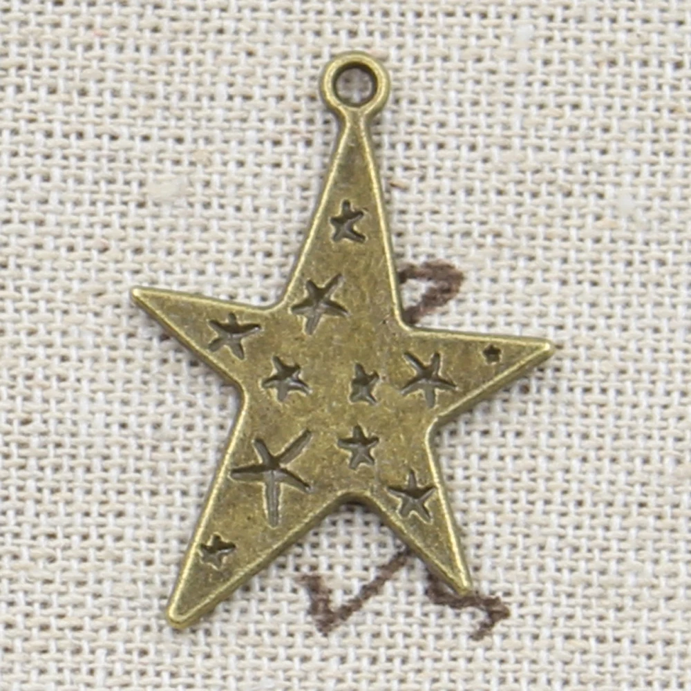 8 шт. подвески в форме звезды 28x21 мм |