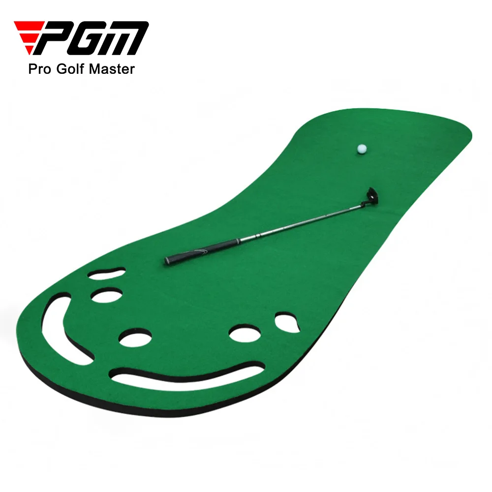 PGM Golf Putting Mat Indoor Home Practice Training Putting Green with 5 holes