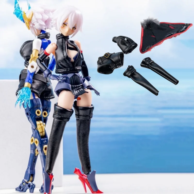 

Женский кожаный пиджак с солдатиком 1/12, горячие шорты, колготки, сексуальный аниме костюм для мобильного телефона, комплект одежды для экшн-фигурки SHF 6 дюймов