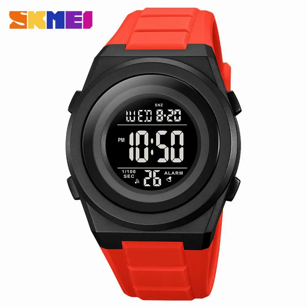 

SKMEI New Japan Digital movement Back Light Sport Watches Mens Countdown Wristwatch 5Bar Waterproof Calendar Clock reloj hombre