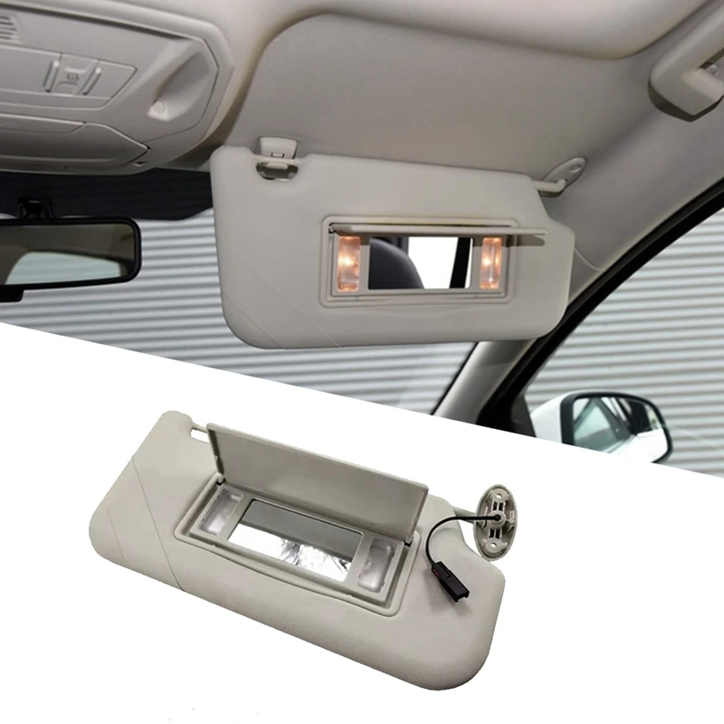 

1 пара пластиковых солнцезащитных козырьков с искусственным зеркальным солнцезащитным козырьком для Ford Focus 2012-2018, солнцезащитный козырек