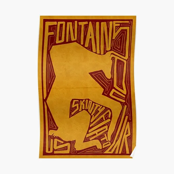 Постер фонтаны D C тур современное искусство винтажная живопись украшение