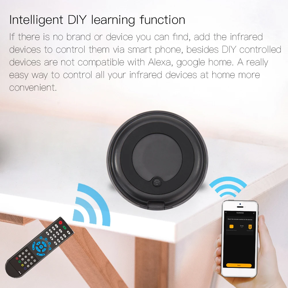 

Универсальный умный Wi-Fi + ИК-переключатель, дистанционное управление, помощник по автоматизации дома, голосовой адаптер, домашнее управлени...