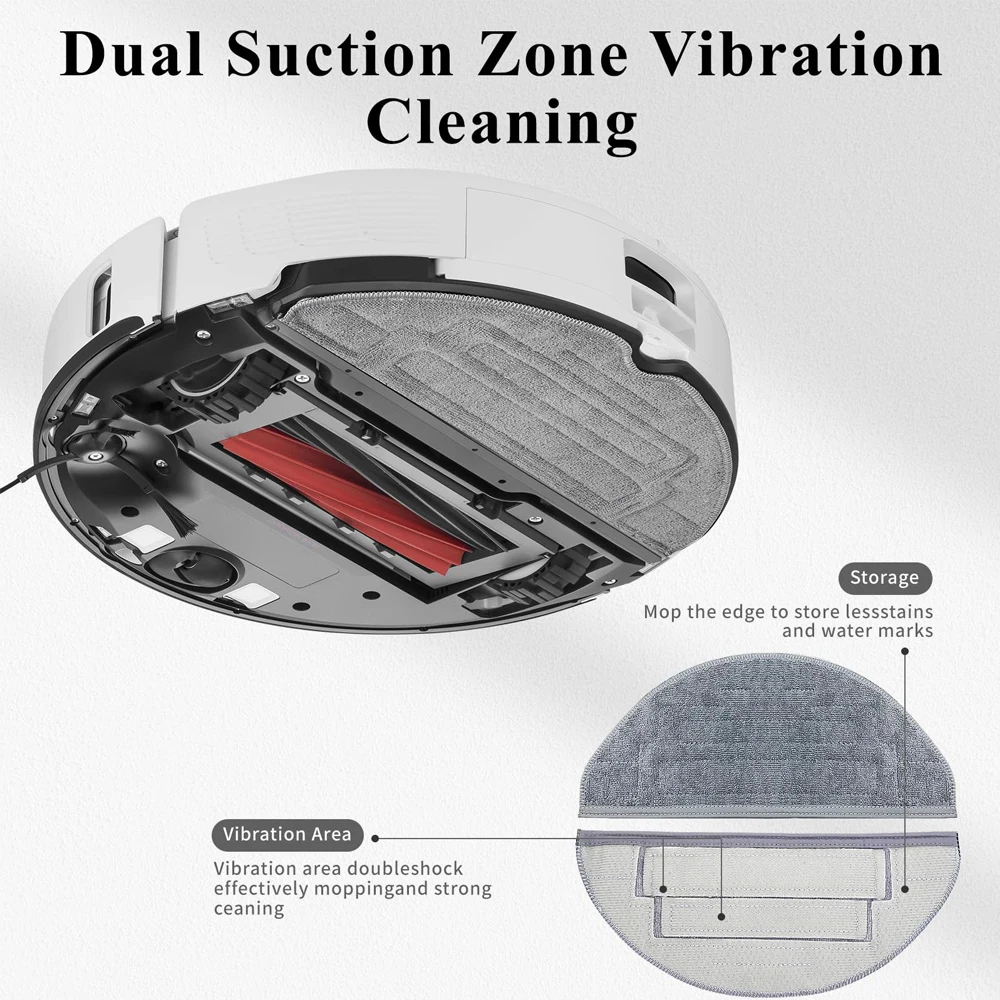 

Mop For Roborock S8 Pro Ultra Accessories S7 Side Main Brush Hepa Filter Dust Bag Cleaning Rolling Brush Robot Vacuum Parts