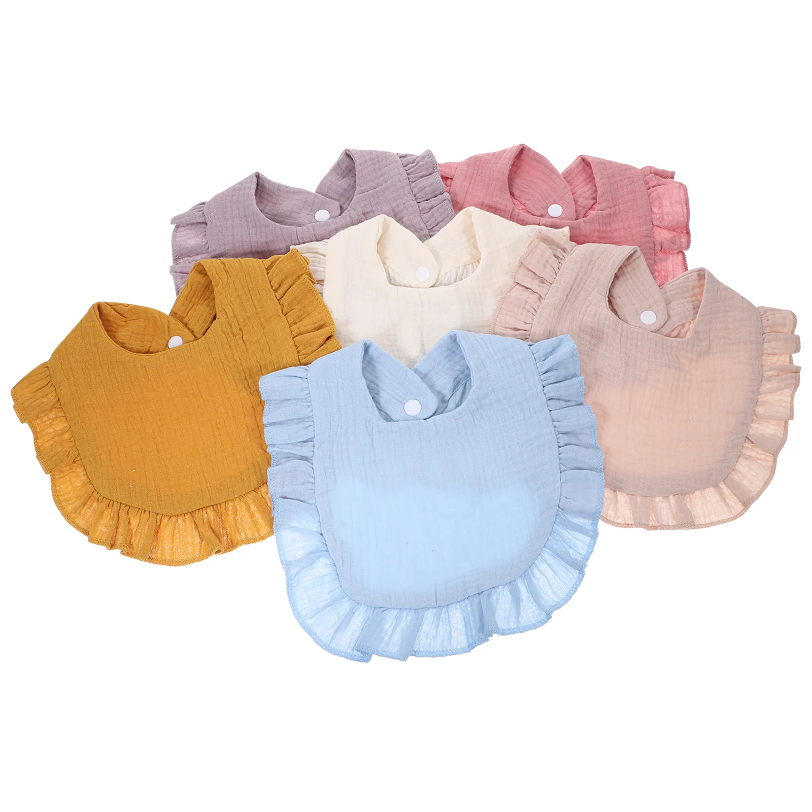 

6 шт., детский хлопковый нагрудник, 6-18 месяцев