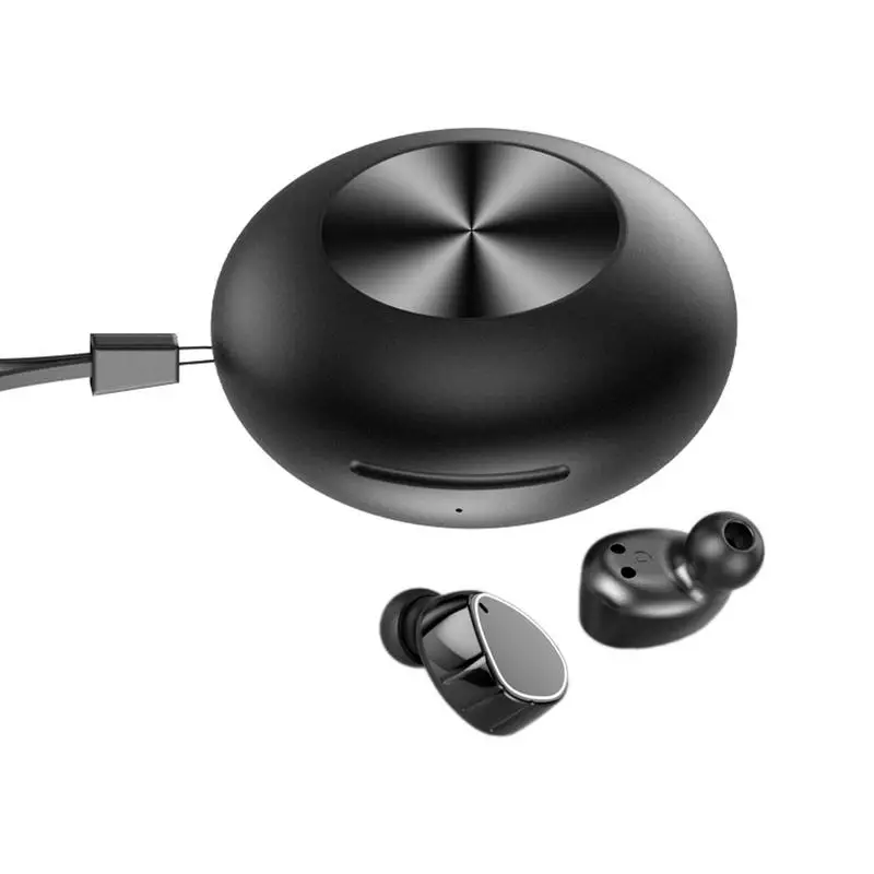 

Fashion Matte Black Earphone Wireless In-Ear Headphone Stereo Super Bass Music Earbuds Noise Reduction Waterproof Headset