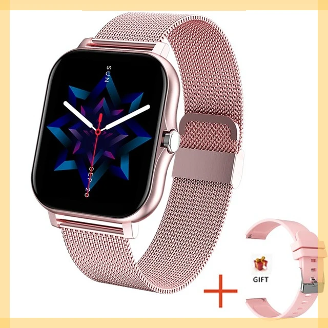 

Hot Sales Tracker Bluetooth Call Smart Clock Ladies Smart Watch Women New Women Smart watch Men 1.69" Color Screen Full touch Fi