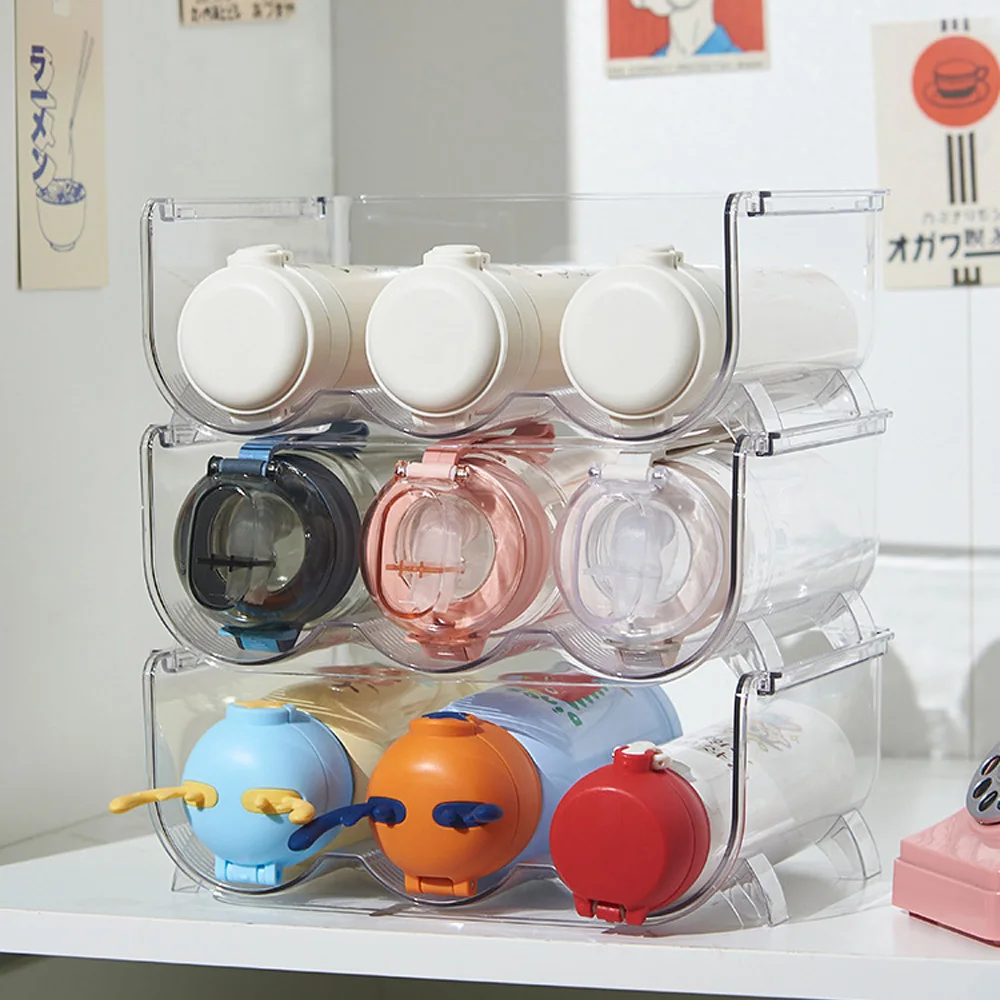 Organizer Stackable Bottle Storage Holder For Kitchen Vacuum