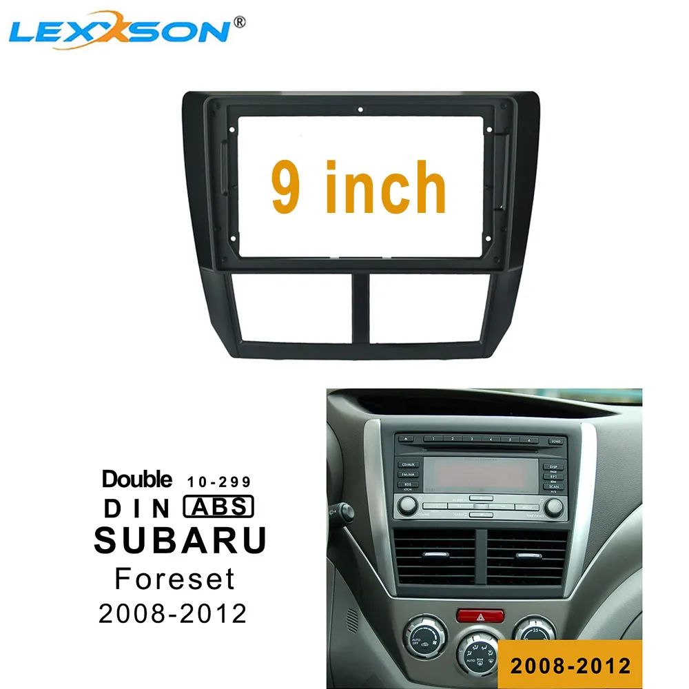 9-дюймовая Автомобильная панель для SUBARU Foreset 2008-2012 стерео двойная Din рама Dvd аудио