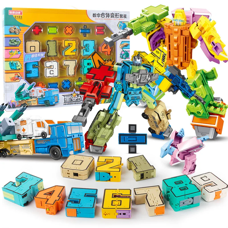 

Large Digital Fit Deformation Toy Children's Assembled Robot Dinosaur King Kong Mecha Model Holiday Gift