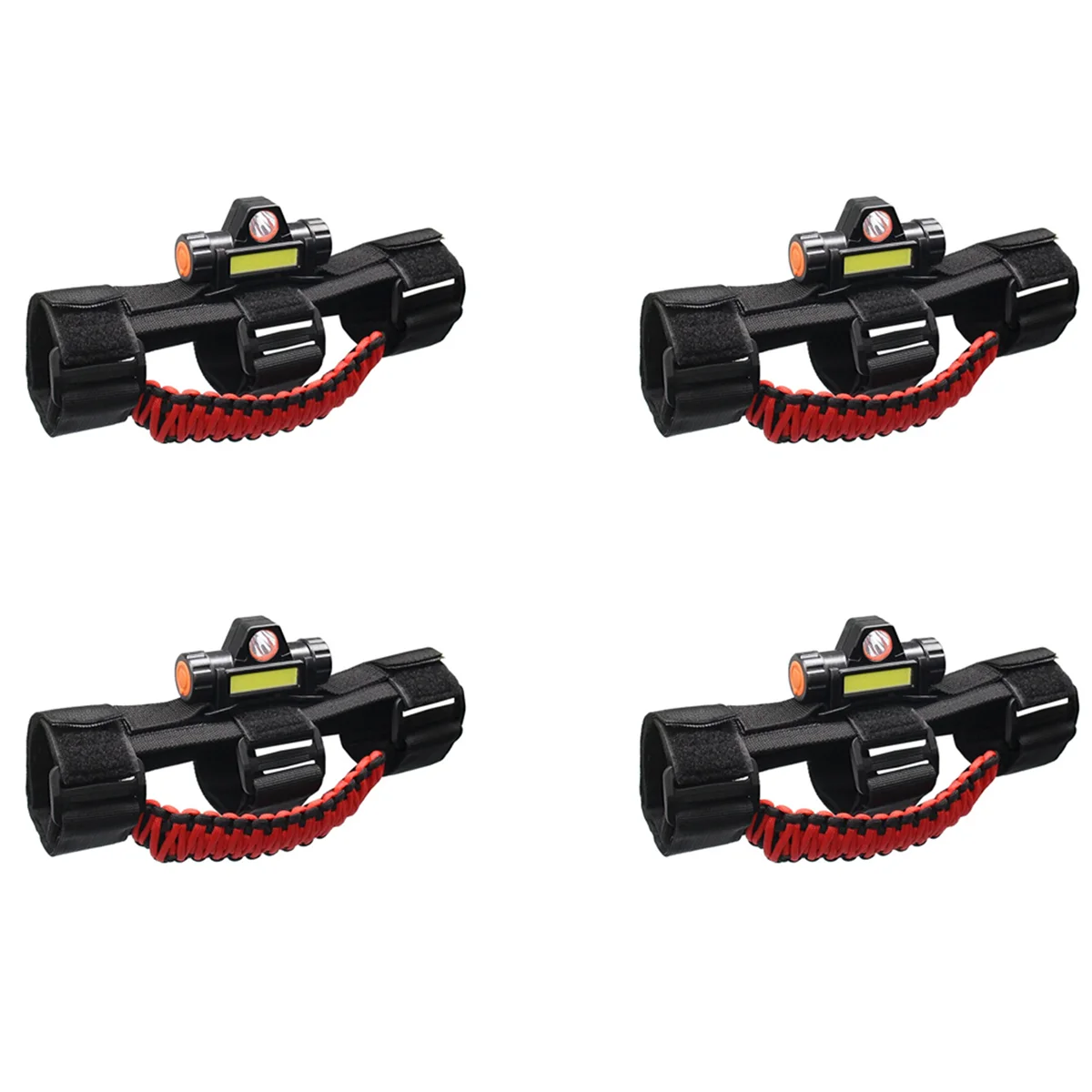 

4X Roll Bar Grab Handles with Dome Light for Jeep Wrangler CJ YJ TJ JK JL Gladiator JT 1945-2021 Interior Lights Bar Red