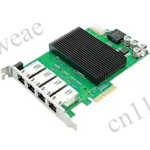 Фото Сетевой адаптер 10GBase-T для сервера, четырехпортовый, 10 Гбит/с, PCIe, RJ45 Ethernet №1
