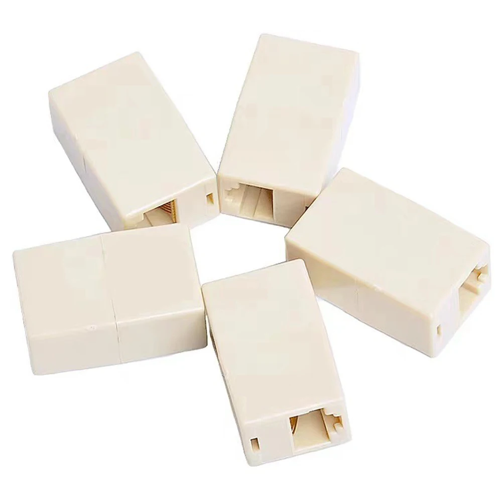 3/5/10PCS 8P8C Socket Connector RJ45 CAT5 Coupler Plug Connector Network LAN Cable Extender Adapter Internet Tools images - 6