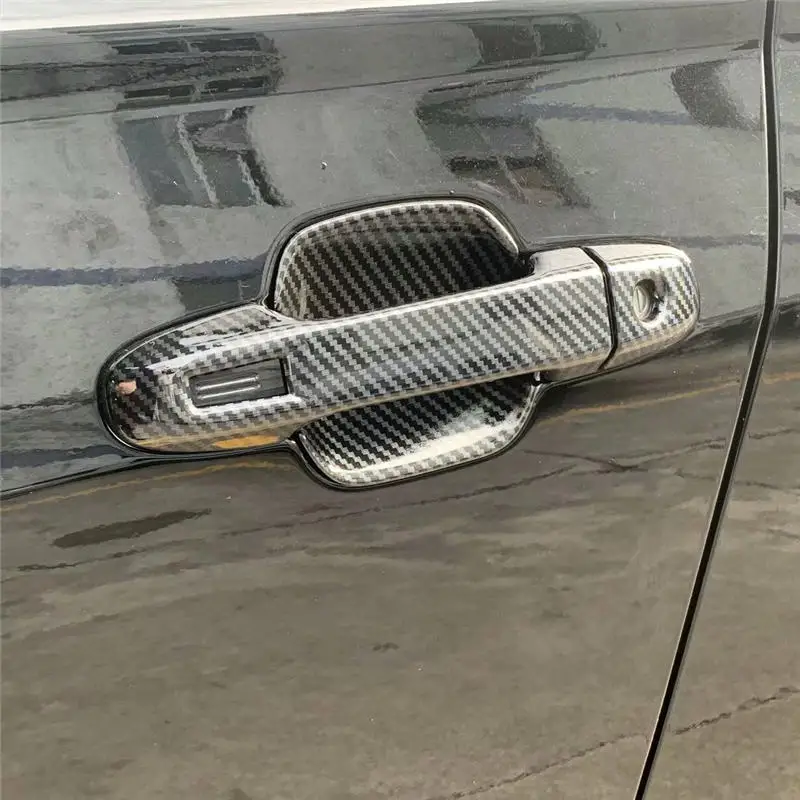 

WELKINRY for Subaru Forester SK 5th generation 2019 2020 2021 2022 carbon fiber grain outer car door handle doorknob bowl trim