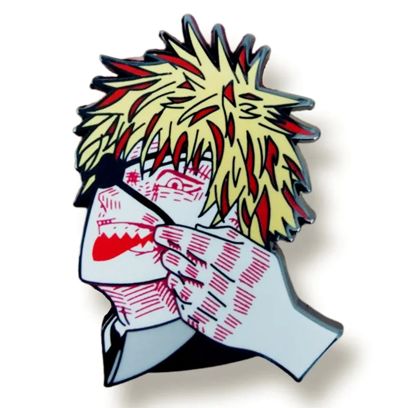 

Chainsaw Man Denji And Pochita Enamel Pin Brooch Metal Badges Lapel Pins Brooches for Backpacks Luxury Jewelry Accessories