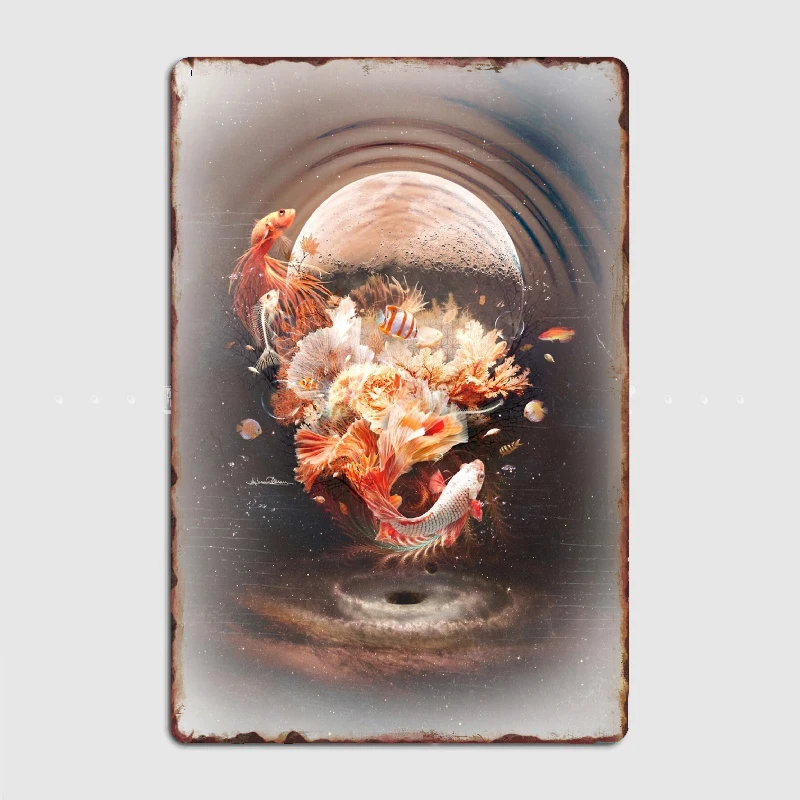 

The Underworld Cosmic Ocean Digital Artwork Metal Poster Garage Decoration Living Room Cinema Living Room Custom Tin Sign Poster