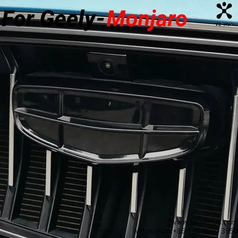 Для GEELY Monjaro Manjaro KX11 ABS логотип наклейка черный значок эмблема гоночный гриль капот Стайлинг декоративная наклейка автомобильные аксессуары