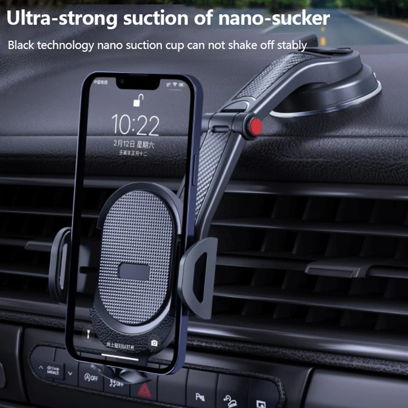 

Универсальный автомобильный держатель для телефона на присоске, кронштейн для сотового телефона на лобовое стекло 360 ° для смартфонов 4,0-6 дюймов