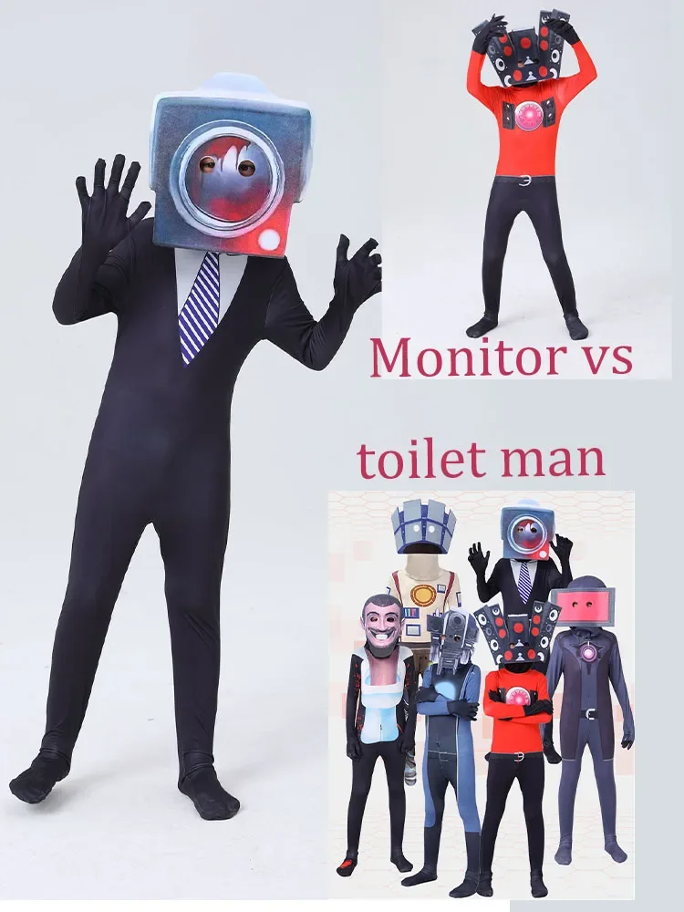 Веселый необычный Облегающий комбинезон на Хэллоуин Детская ролевая игра со