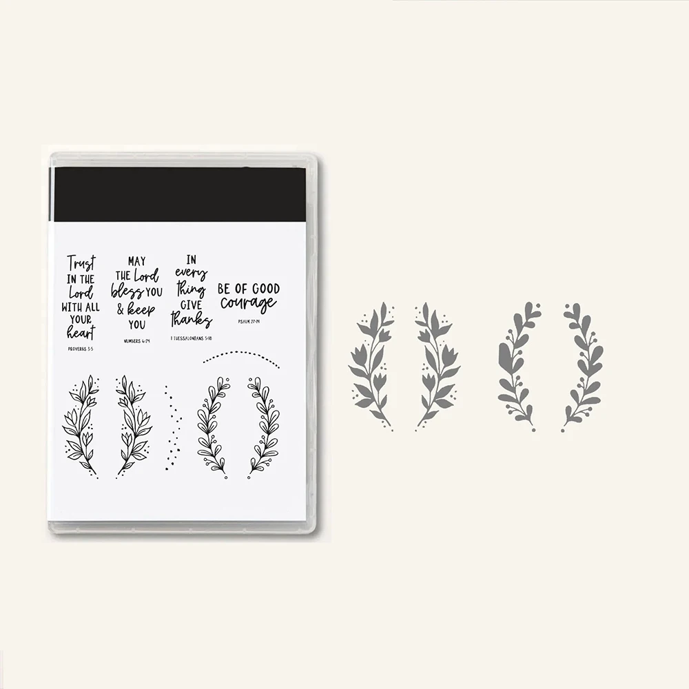 

New Arrival 2023-2024 Grass Metal Cutting Dies Sets and Clear Stamps for DIY Scrapbooking Card Crafts Making Photo Album Decor