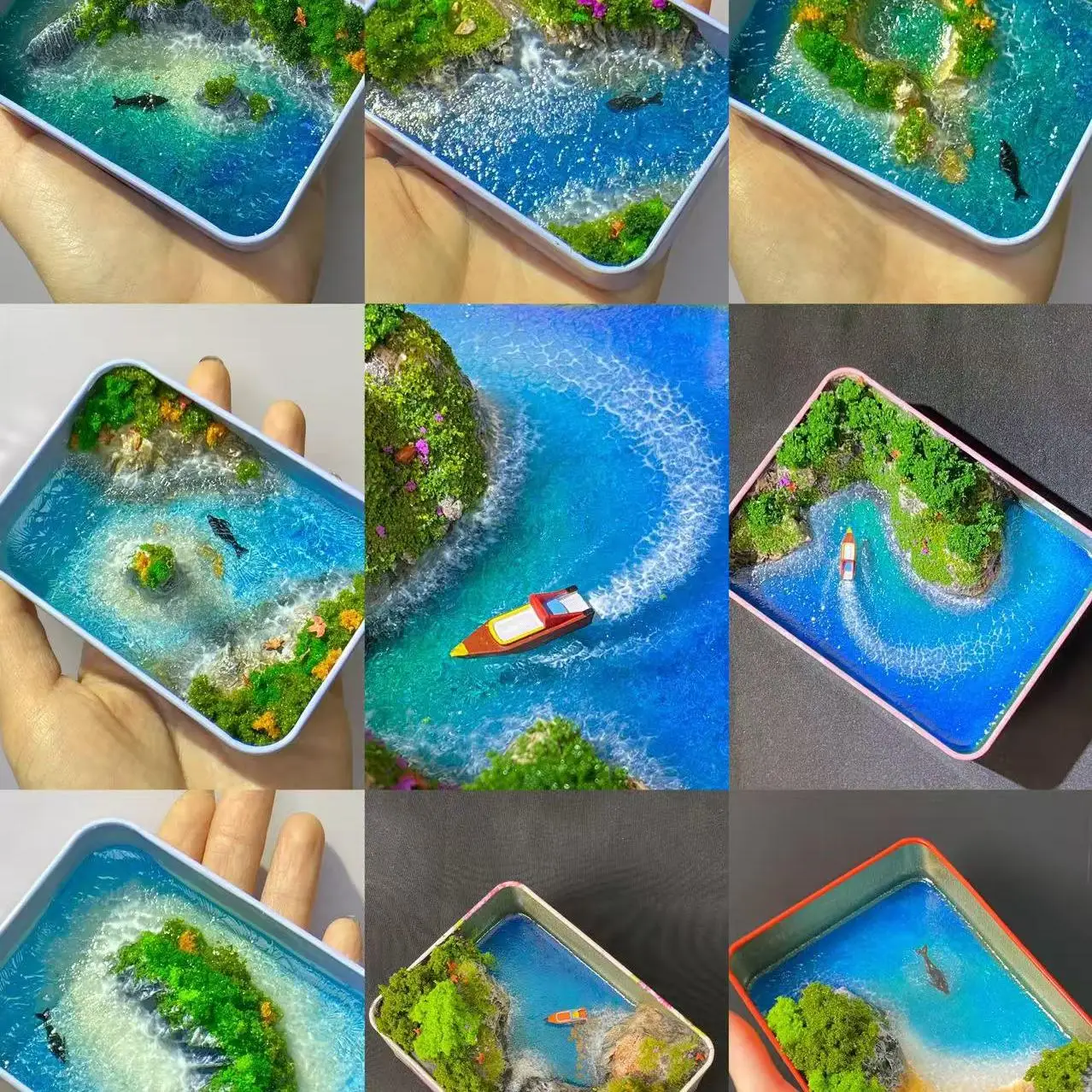 Миниатюрный пейзаж из полимера ipuranol