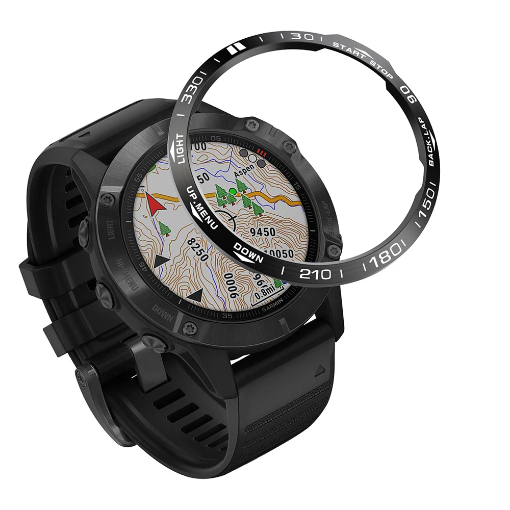 Garmin 22 26mm Protection Ring For Fenix6 Pro 6X Plus Watch Bezel Ring Styling Case Sapphire Metal Cover