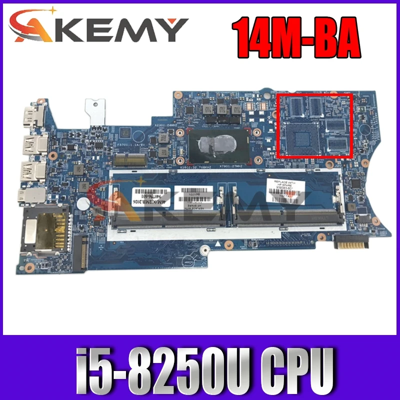 

Оригинальная материнская плата 448.0BZ09.0011 для ноутбука HP X360 14-ba253cl 14M-BA 14-ba i5-8250U DDR4 939383-601 940756-001 100% протестирована