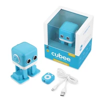 wl cubee rc robot toy smart only app of iphone speaker intelligent musical dancing machine led face desk for kids gift