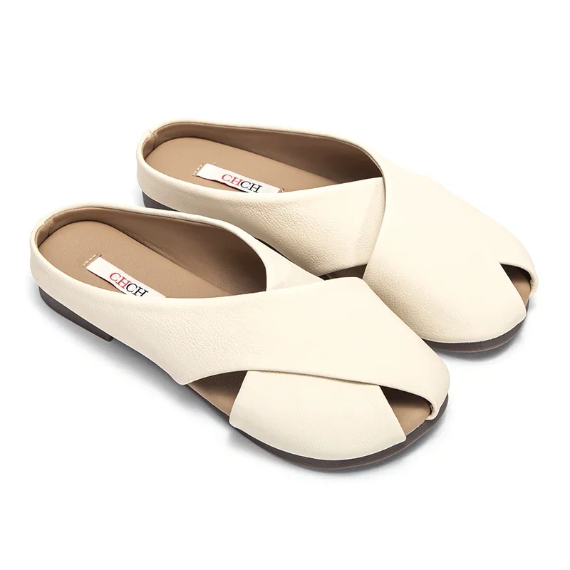 CH Женская обувь из микрофибры удобные тапочки на плоской подошве роскошные