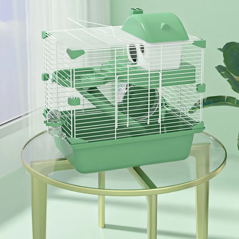 

Pet Hamster Cage Pet Feeding Supplies Acrylic Transparent Super Double Deck Villa Suitable for Hamster Guinea Pig Small Animals