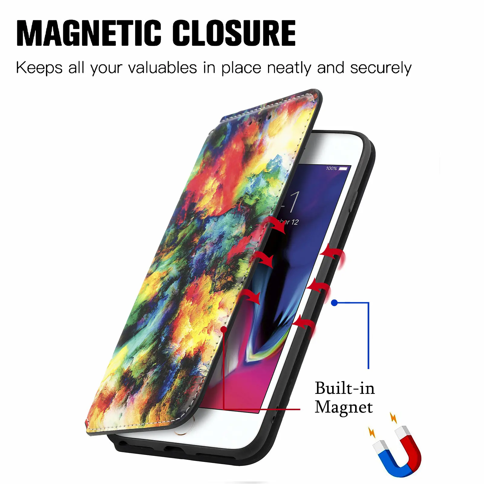 Colorful Leather Flip Case For OPPO Realme 9 Pro Case For Realme GT 2 Pro Neo 2T 3T 9i Narzo 50 30 8 5G Phone Wallet Book Cover