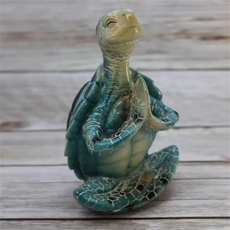 

Turtle Simple Ornaments Practical Wear-resistant Decorations Crafts Beautiful Resin Portable Household Yoga Fashion Durable