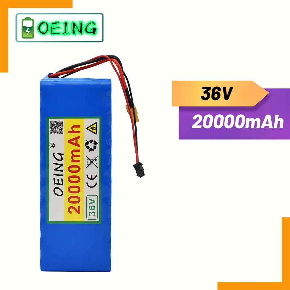 

2023 High Quality 36V 20Ah 10S2P 18650 Rechargeable Battery Pack 20000mAh,modified Bicycles,electric Vehicle 42V Protection PCB