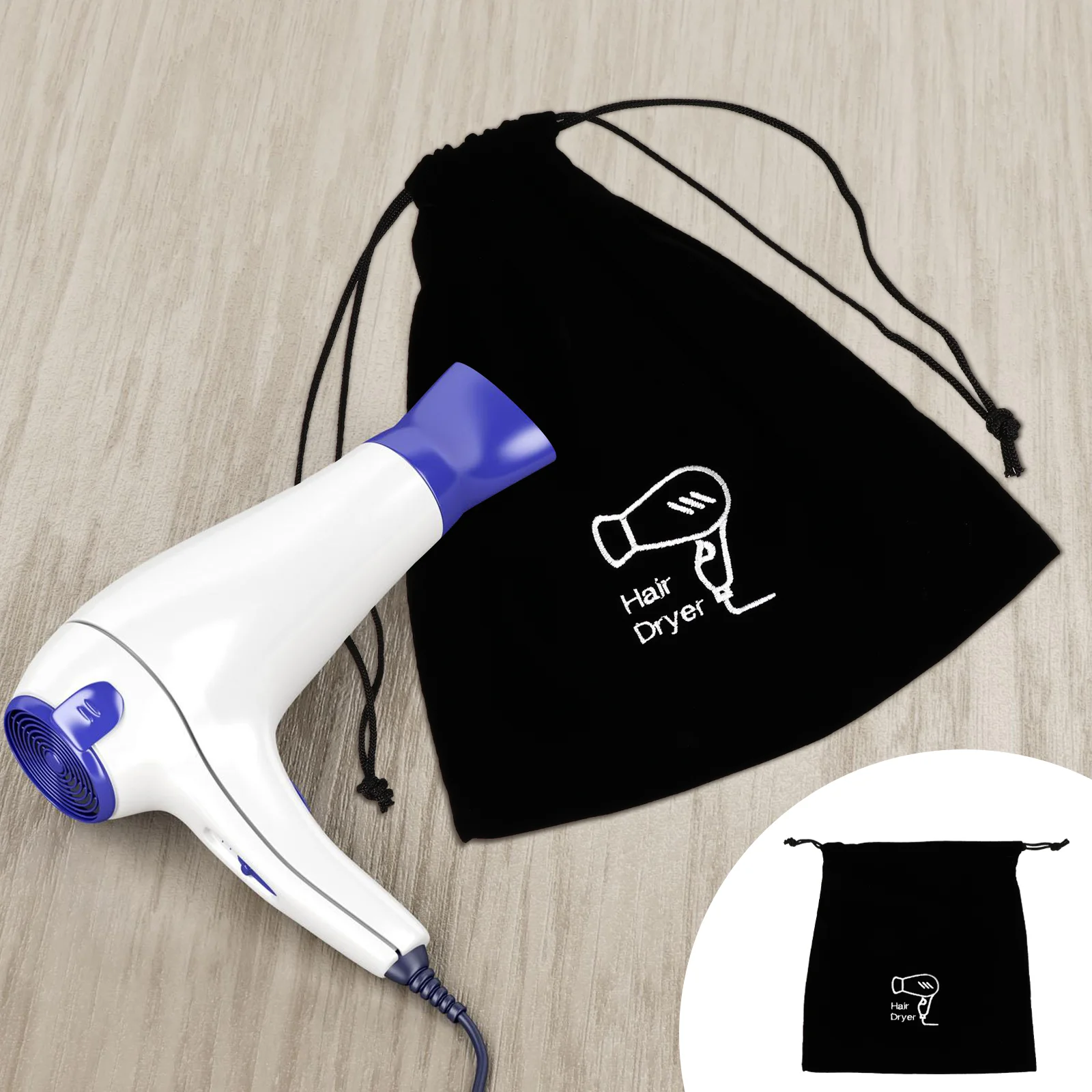 

Hair Dryer Bagstorage Drawstring Blow Pouch Container Hotel Bags Hairdryer Case Organizer Cotton Straightenerblower