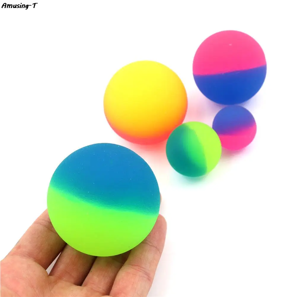 

1pc 42/45/55mm Luminous Children Toy Ball Colored Boy Bouncing Ball Rubber Kids Sport Games Elastic Jumping Balls Outdoor toy