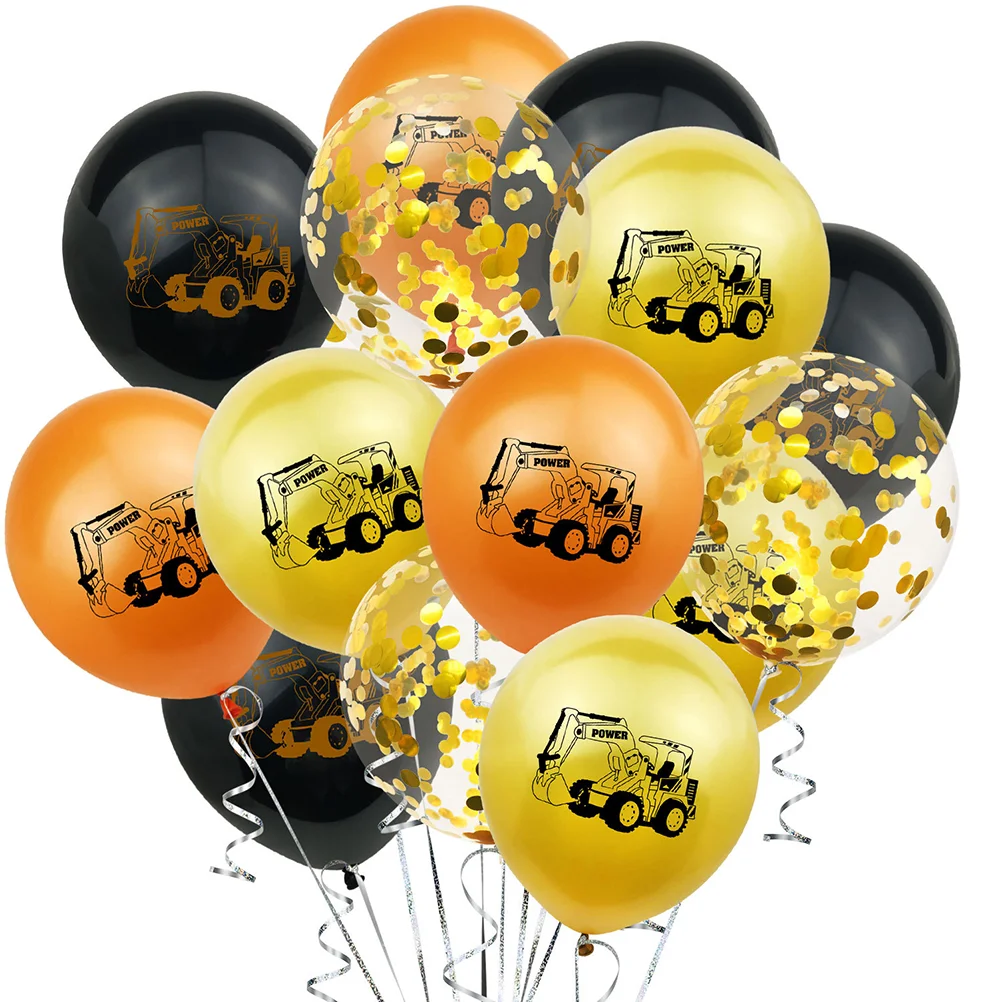 

Balloons Construction Party Truck Dump Latex Vehicle Birthday Shower Baby Balloon Decorative Kids Engineering Car Supplies