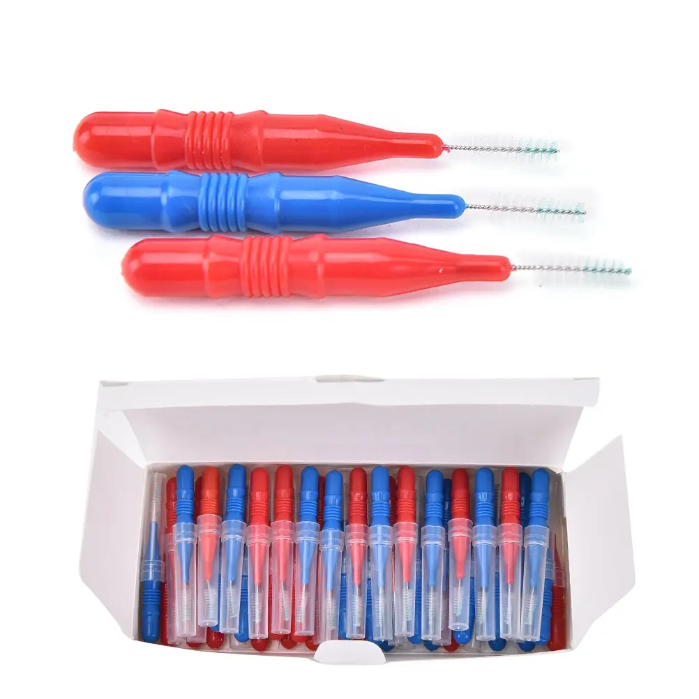 

50Pcs/lot Hygiene Dental Soft Floss Sticks Toothpick Teeth Cleaning Tooth Flossing Head Plastic Interdental Brush