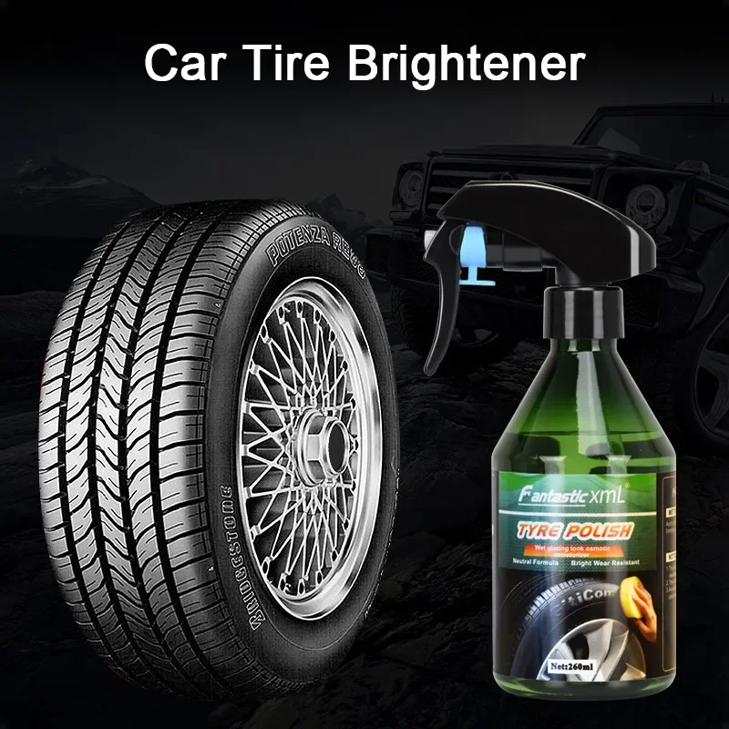 

Car Tyre Shine Polish Wax Accessories Auto Tire Shiny Polishing Spray Wax Coating Care Detailing Brightener Agent