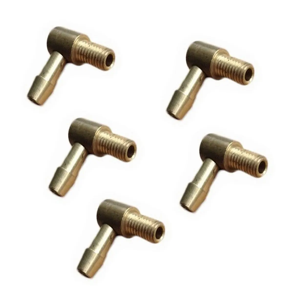 

5 шт. 90-градусная L-образная топливная насадка M5, резьбовой кран для водяного охлаждения, латунные быстрорежущие топливные сопла для радиоуправляемых лодок, аксессуары