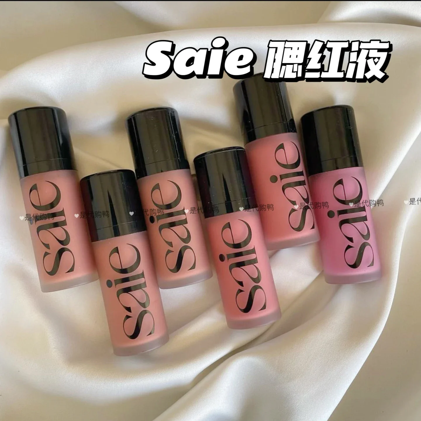 Banni рекомендует жидкие блестящие румяна saie водные мед детские/розовые/сладкие 12