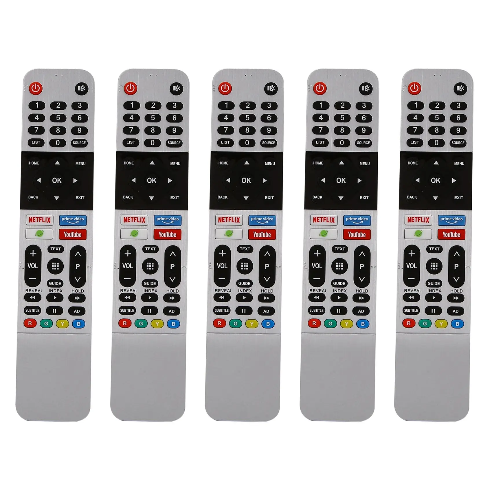 

5X for Skyworth Android TV 539C-268920-W010 for Smart TV TB5000 UB5100 UB5500 Remote Control