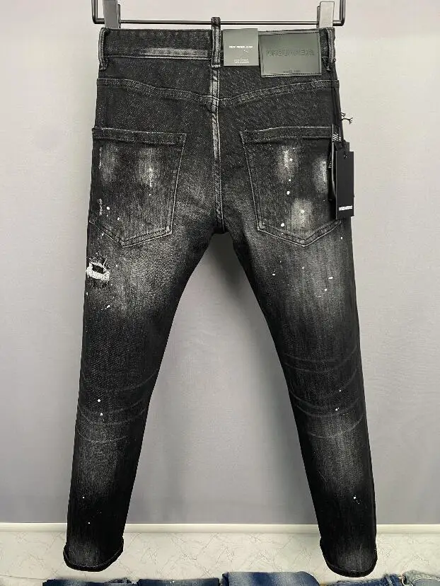 Hot Sale Dsquared2 Men's Jeans Pencil Pants Party Casual Pants Streetwear 9865